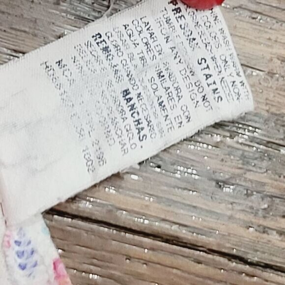 Vintage 90s Pink Blue Floral Sleeveless Girls Dress - Picture 5 of 8